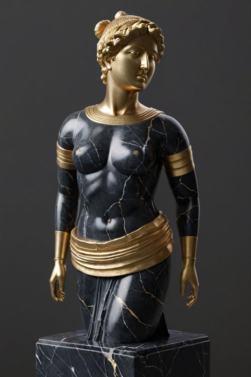 00012-2192149298-A statue from a greek girl statue, dark marble, gilded accents, kintsugi cracks, 8k unreal engine render, photorealism.jpg